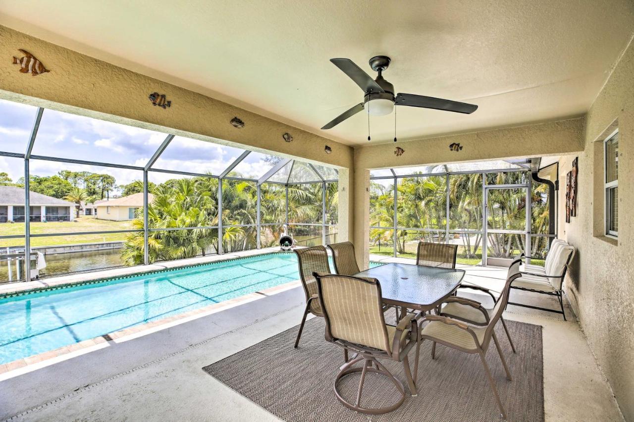 Cape Coral Canalfront Home With Pool And Dock Zewnętrze zdjęcie